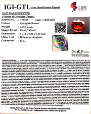 4.75/CT Natural Govt. Lab Certified Ceylonese Gomed-(1221)